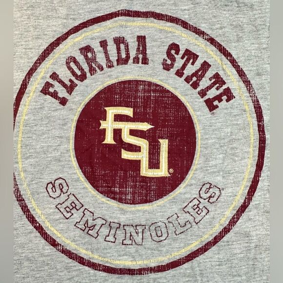 NWT Colosseum Women’s Gray Florida State Seminoles Long Sleeve Tee Shirt - L - Picture 6 of 7
